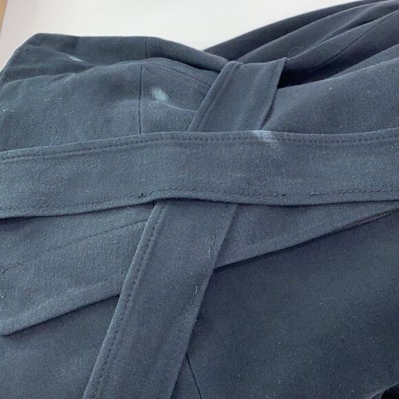 Theory Black Button Up Belted Jacket Blazer 
Size L - Picture 7 of 11